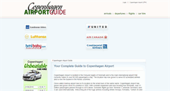 Desktop Screenshot of copenhagenairportguide.com