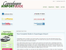 Tablet Screenshot of copenhagenairportguide.com